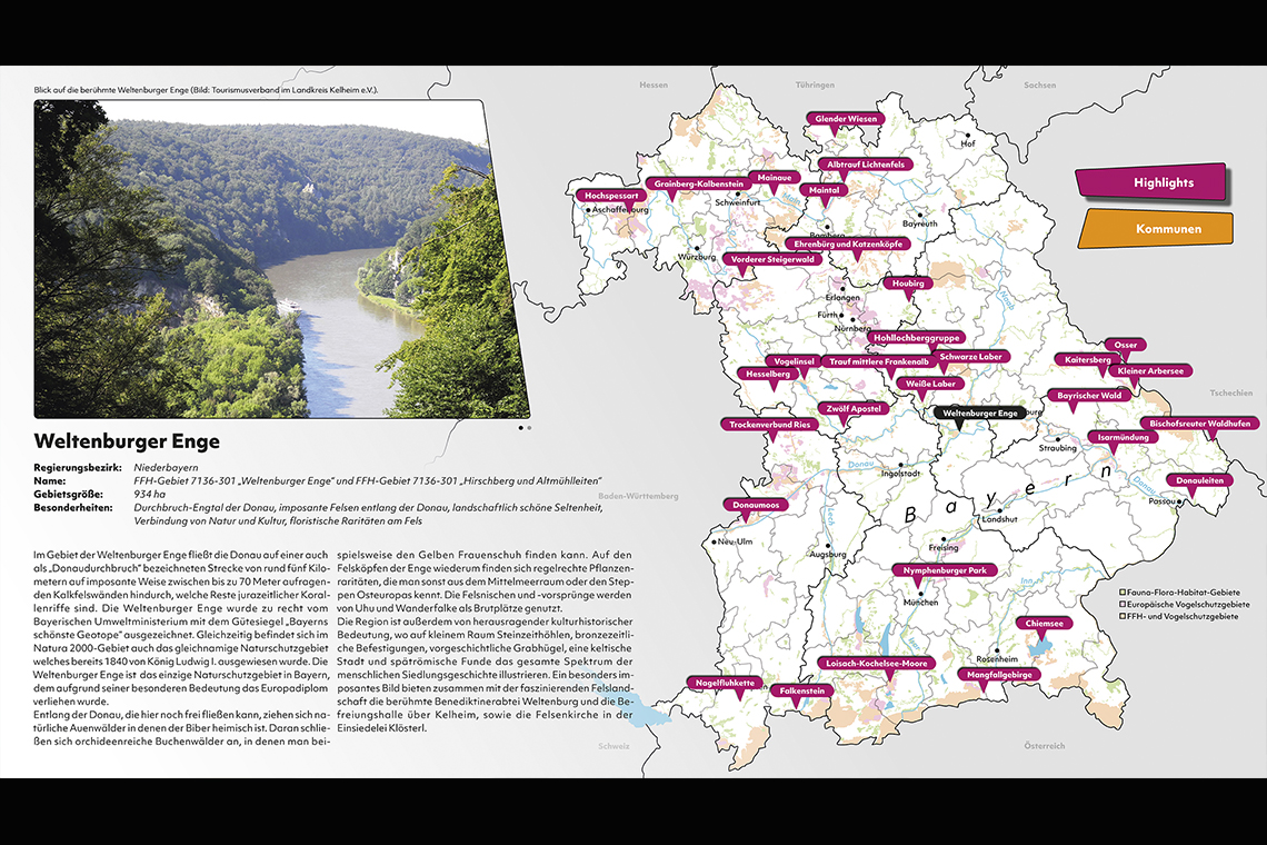 Interaktiver Medientisch mit Standorten der Projekte